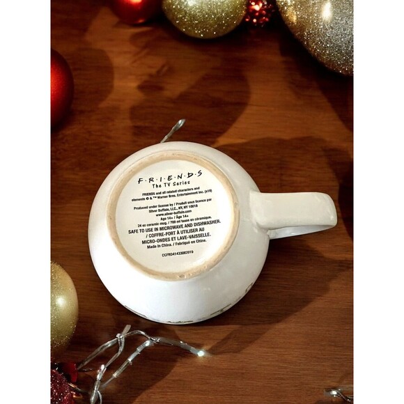 FRIENDS TV Series Central Perk Large 24oz Christmas Coffee Cup Holiday Soup Mug - Picture 7 of 7